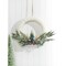 Frosted Christmas Tree Wreath Ornament Snowy Holiday Tree Hanging Decoration